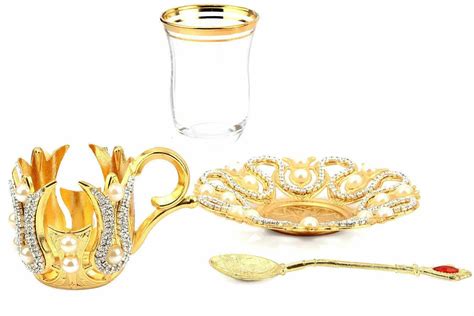 Turkish Tea Cup Tea Set Mothers Day Gift Tea Glass Zamzam Etsy