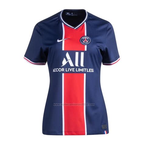 Procurando camiseta nike psg i 2021/22 torcedor infantil ? Camiseta Paris Saint-Germain Primera Mujer 2020-2021 ...
