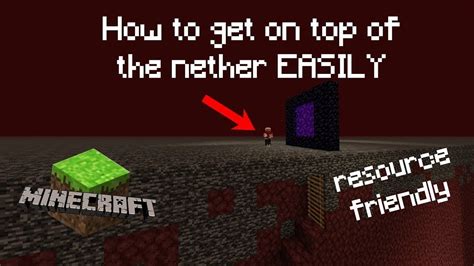 How To Easily Get On The Nether Roof In Minecraft 1144 Youtube