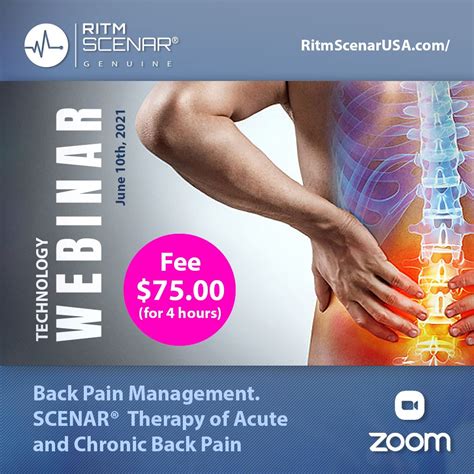 Back Pain Management Scenar Therapy Of Acute And Chronic Back Pain