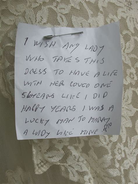Mystery Man Gives Away Wife S 56 Year Old Wedding Dress Leaving Incredibly Moving Note For