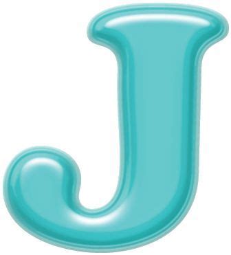 The Letter J Is Made Up Of Shiny Blue Plastic Letters And It Looks