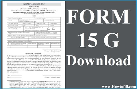 How To Download Form 15g Online Pdf How To Fill Form 15g