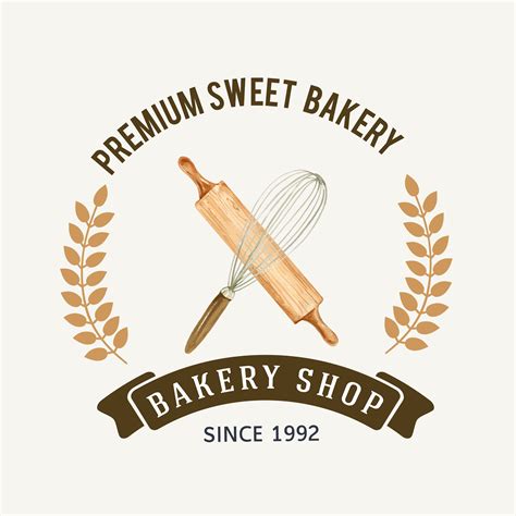 Logo Symbol Bakery Template Bread And Bun Collection Home Made