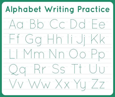 Free Printable Tracing Paper Alphabet Writing Practice Alphabet
