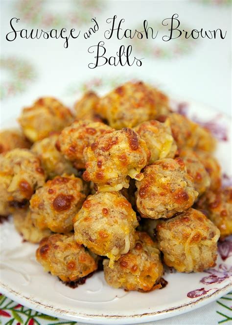 Sausage And Hash Brown Balls Mix Together And Freezer For A Quick Snack Perfect For Christmas