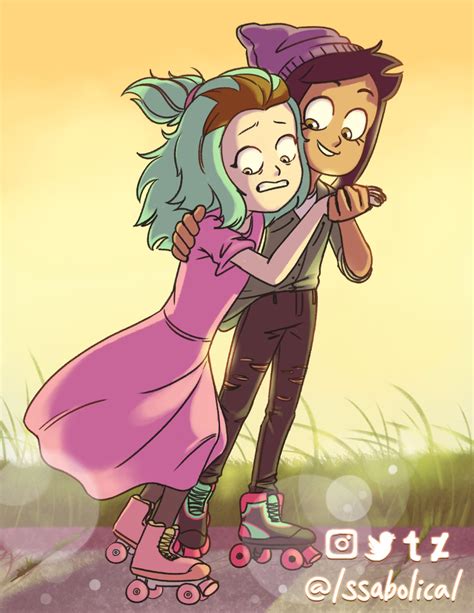 Luz X Amity Roller Skating By Issabolical On Deviantart Owl House