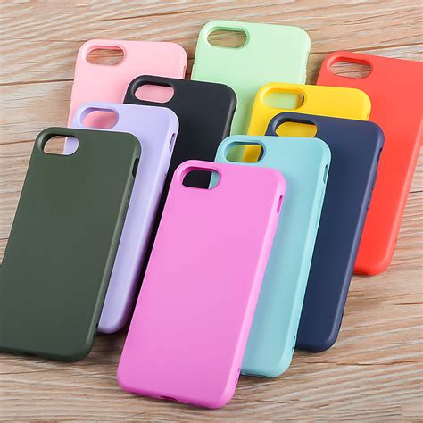 Buy Silicone Case For Iphone 8 Plus 7 Plus Soft Tpu