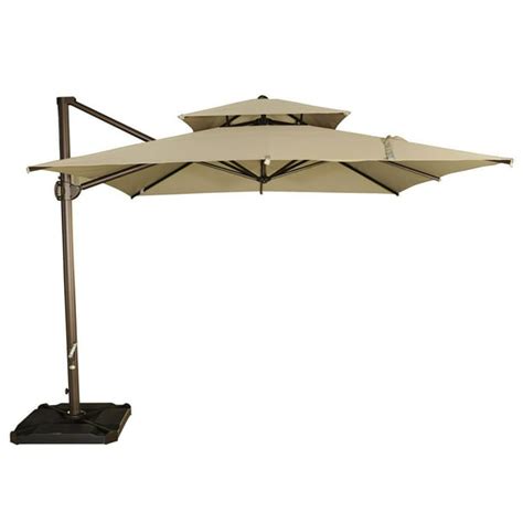 Abba Patio 9 By 9 Ft Square Offset Cantilever Hanging Patio Umbrella