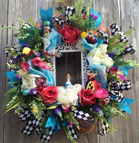 Everyday Wreath Alice In Wonderland Party Decor Alice In Etsy In 2020