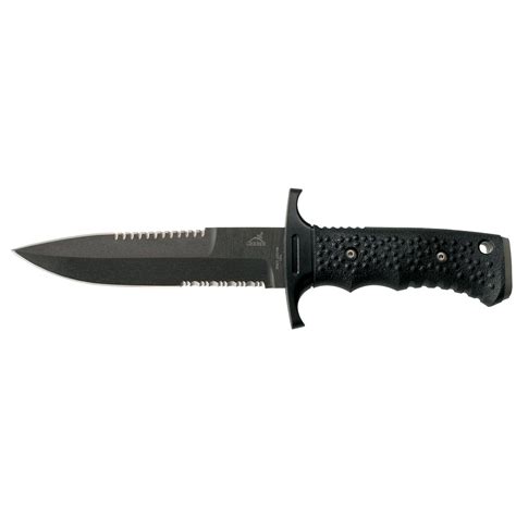 Gerber® Silver Trident Double Serrated Edge Fixed Blade Knife