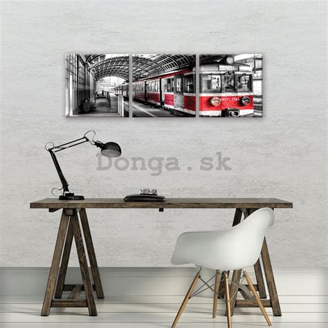 Obraz Na Plátne Staré Metro Farebné Set 3ks 25x25cm Zľava 17 48 Donga Sk