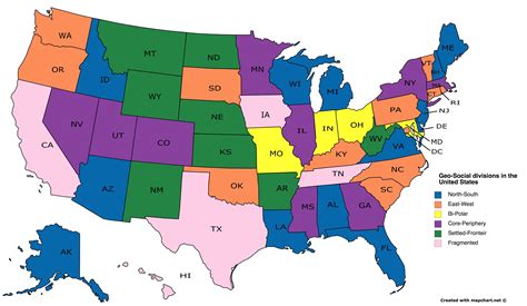 Geo Social Divisions Of The United States Second Revision 4730x2750