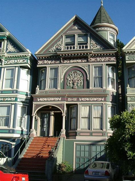 Haight Town House Victorian Homes Facade House Living In San Francisco