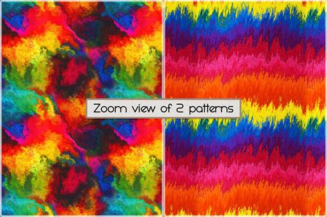 Rainbow Colored Seamless Patterns 2 By Heather Green Designs | TheHungryJPEG.com