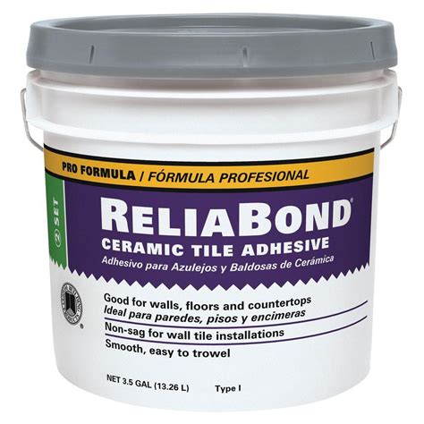 As the most widely used structural type adhesive, epoxy adhesives are commonly offered as either one component or two component systems. Custom Building Products Reliabond 3.5-gal. Ceramic Tile ...