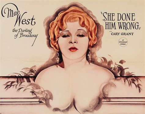 Black And White Cinema And Chocolate She Done Him Wrong Mae West Movie Posters
