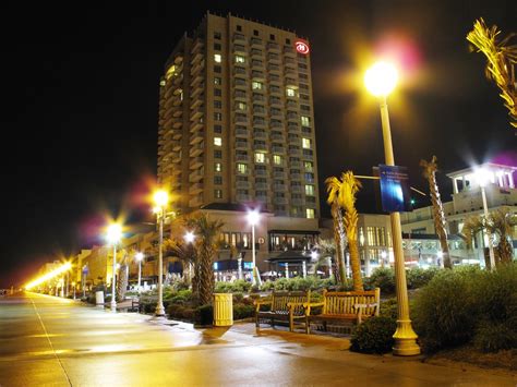 Where is virginia beach located in hampton roads? Virginia Beach Boardwalk at Night | Picture of the ...