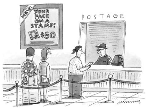 Iconic american magazine the new yorker has been around since the 1920s and is still going strong. Your Face on a stamp! | New yorker cartoons, Stamp, Giclee ...