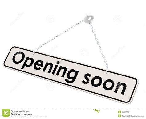 Opening Soon Banner Stock Illustration Image 46130554