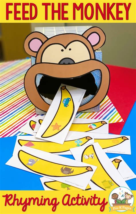 Feed The Rhyming Activities Bundle Pre K Pages