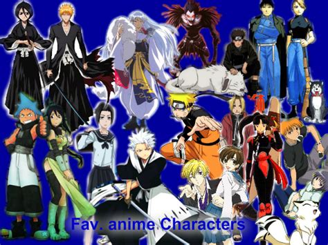 Fav Anime Characters By Thecartoongirl22 On Deviantart