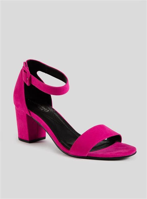 With A Strong Block Heel And A Bright Fuschia Pink Colour These Eye