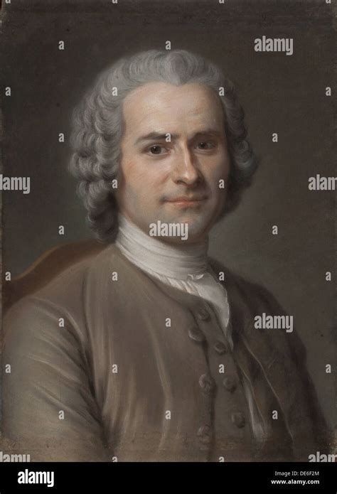 Portrait Of Jean Jacques Rousseau 1712 1778 Artist La Tour Maurice