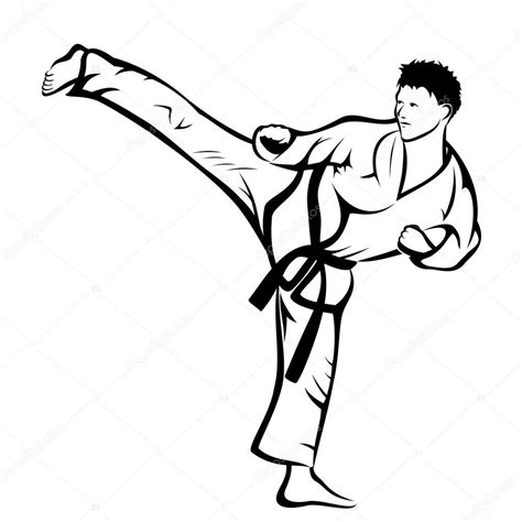 We offer best karate classes and self defence training in faridabad. Karate kick ⬇ Vector Image by © fxm73 | Vector Stock 64000049