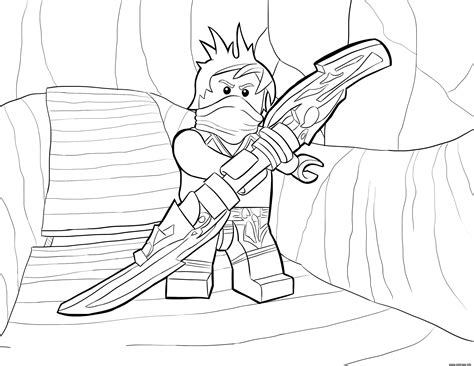 Coloriage LEGO Ninjago Kai Tournament of Elements