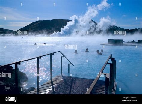 Thermal Springs Blue Lagoon Reykjavik Iceland Stock Photo Alamy