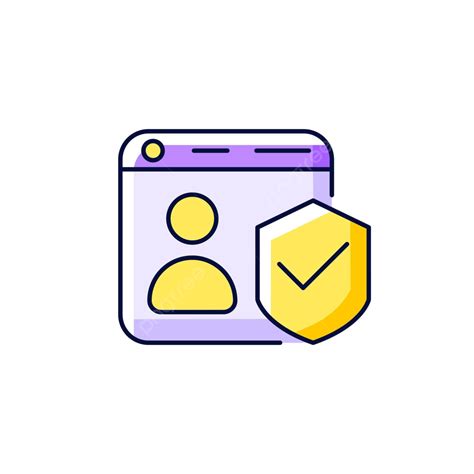 Securing Accounts Purple Rgb Color Icon Clip Art Computer Contour