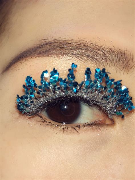 Elsa Glitter Eyelashes Glitter Makeup Makeup Art Eyelashes