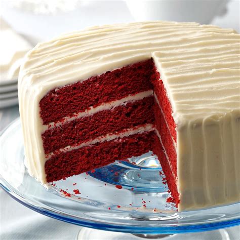 Red velvet cake is amazing i like it with white icing instead of cream cheese icing i think it tastes better oh and they also have red velvet ice cream it's really good the brand is blue bunny try it for yourself. Classic Red Velvet Cake Recipe | Taste of Home