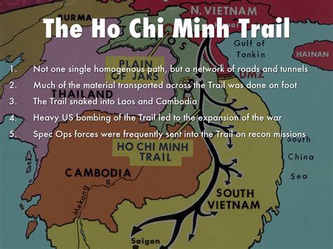 During the vietnam war, the network of supply routes for the ho chi minh trail played a critical role. Mission on the Ho Chi Minh Trail: Nature, Myth, and