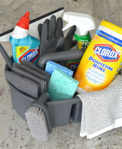 Make Spring Cleaning Easy With A Diy Cleaning Tote Basket