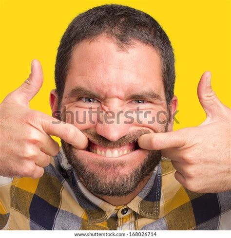 Young Angry Man Showing His Theeth Stock Photo 168026714 Shutterstock