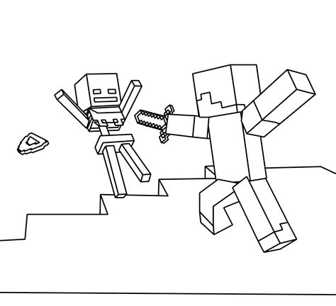 Desenho De Minecraft Steve Com Armadura Para Colorir Tudodesenhos