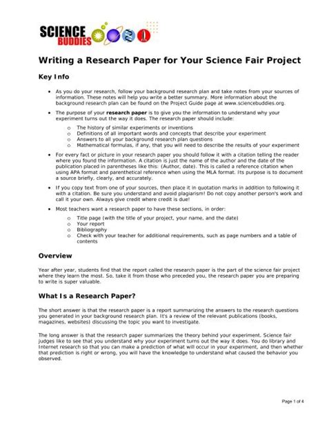⭐ How To Write A Science Fair Question How To Select A Science Fair