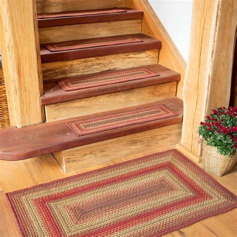 Jute stair runner install ideas, title: Cider Barn Red Jute Stair Tread or Table Runner (With ...