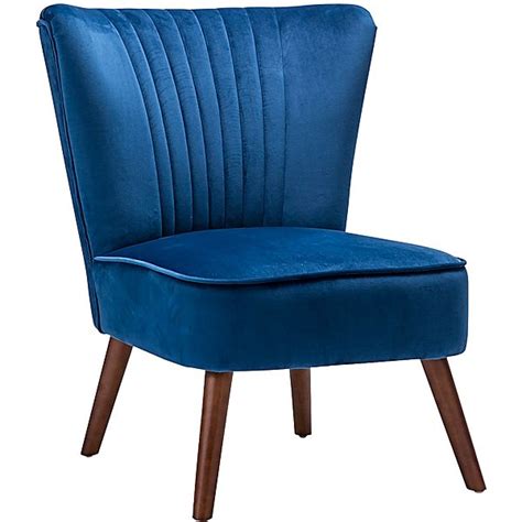 Velvet Slipper Accent Chair Royal Blue Moorabbin Home Furnishers