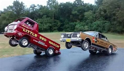 Little Red Wagon And Hemi Under Glass Hot Rods Cars Muscle Drag