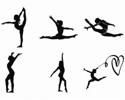 Gymnastics Silhouette SVG Bundle Gymnastics Svg Gymnastics | Etsy