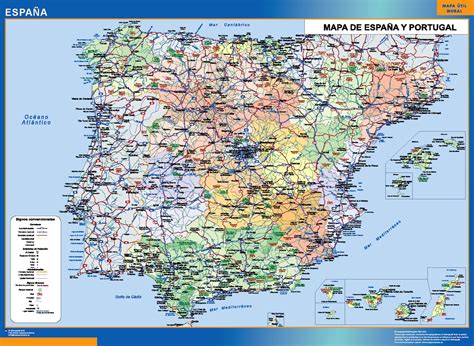 Provincias España Mapas Murales España Y El Mundo