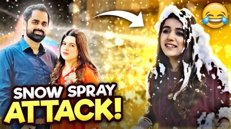 Birthday P Snow Spray S Surprise Dia🤣🥰 Youtube