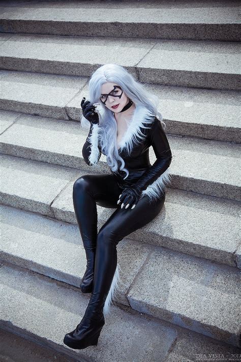 Black Cat Full Cosplay Costume Marvel Comics Etsy