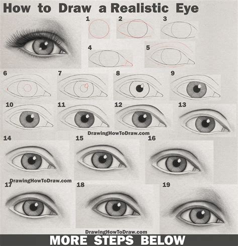 How To Draw Realistic Eyes Easy Step By Step Drawing Tutorial Images And Photos Finder
