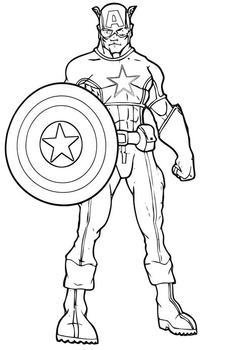 Captain America coloring pages | Coloring pages to download and print