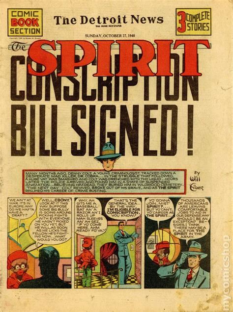 Spirit Weekly Newspaper Comic 1940 1952 Comic Books