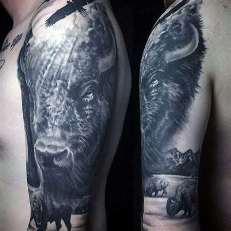 Top Bison Tattoo Ideas Inspiration Guide Bison Tattoo